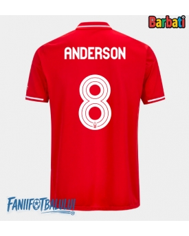Nottingham Forest Elliot Anderson #8 Tricou Fotbal Replică 2025-26 Barbati Acasa